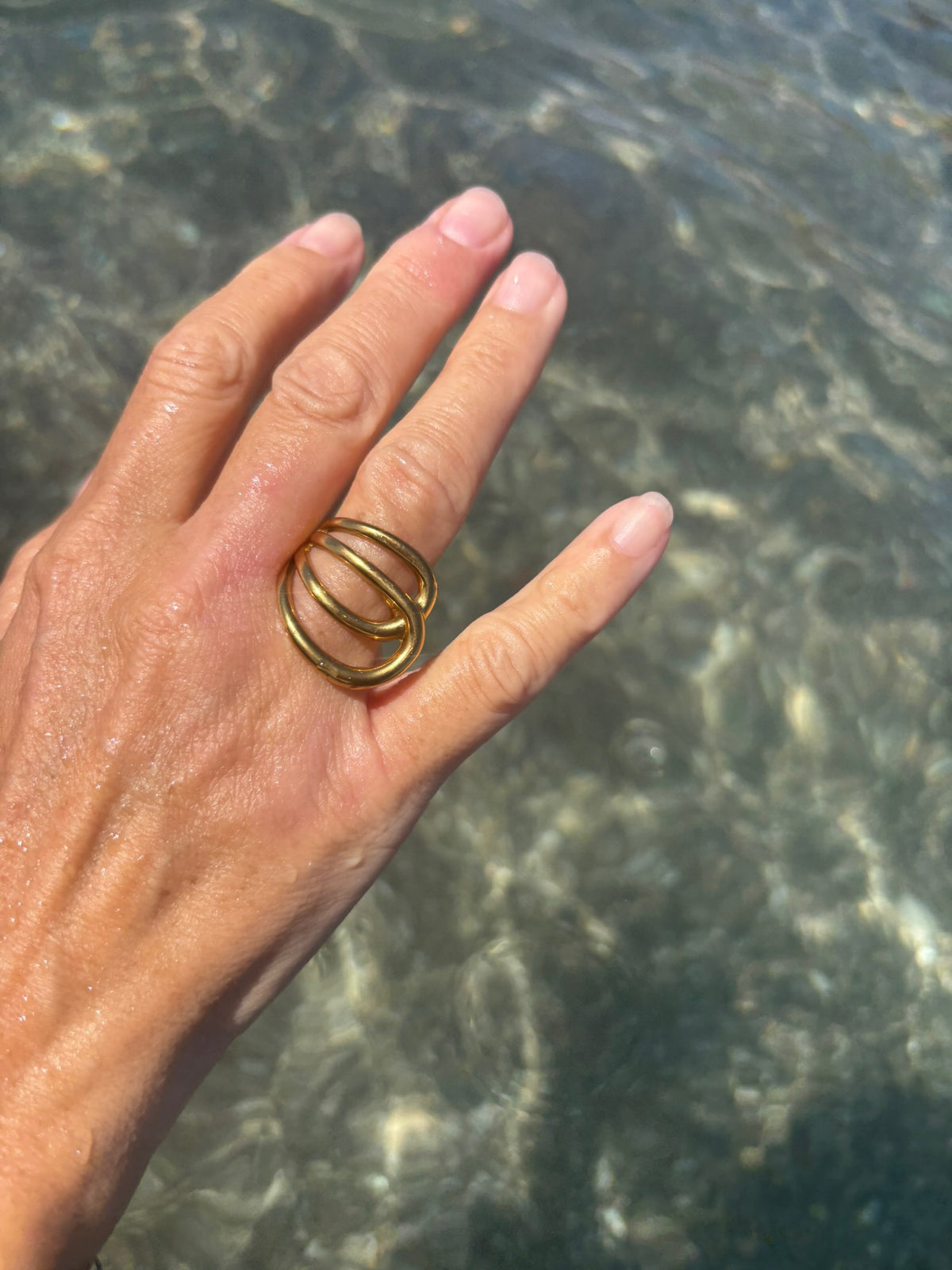 Mira Ring 316L Roestvrij Stalen ring van DLN Jewellery