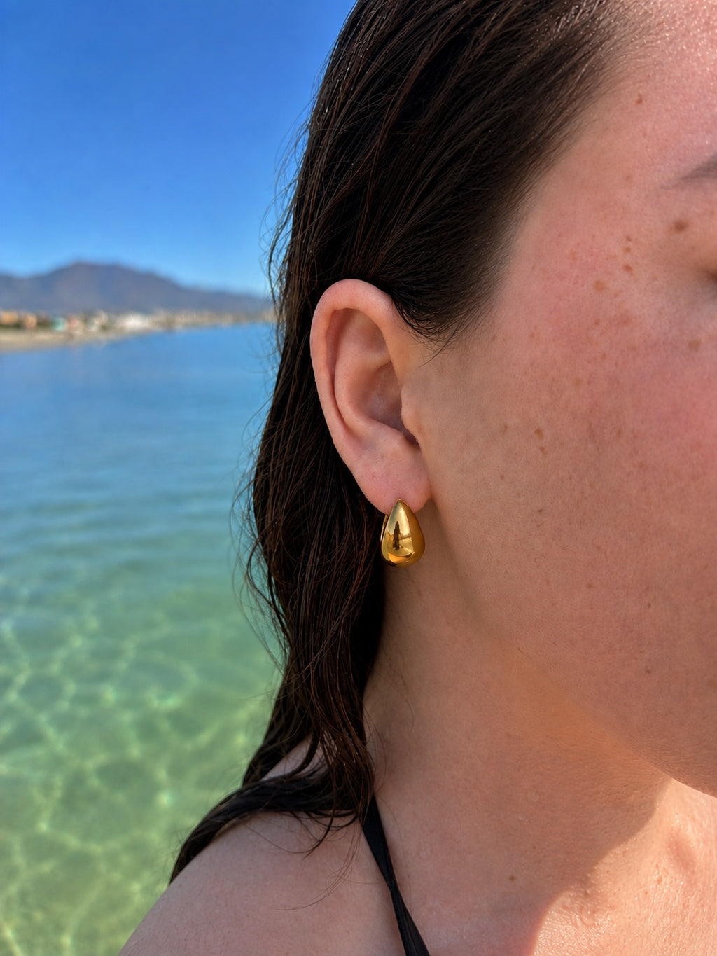 Sora Earrings 316L Roestvrij Stalen oorbellen van DLN Jewellery