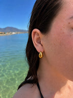 Sora Earrings 316L Roestvrij Stalen oorbellen van DLN Jewellery