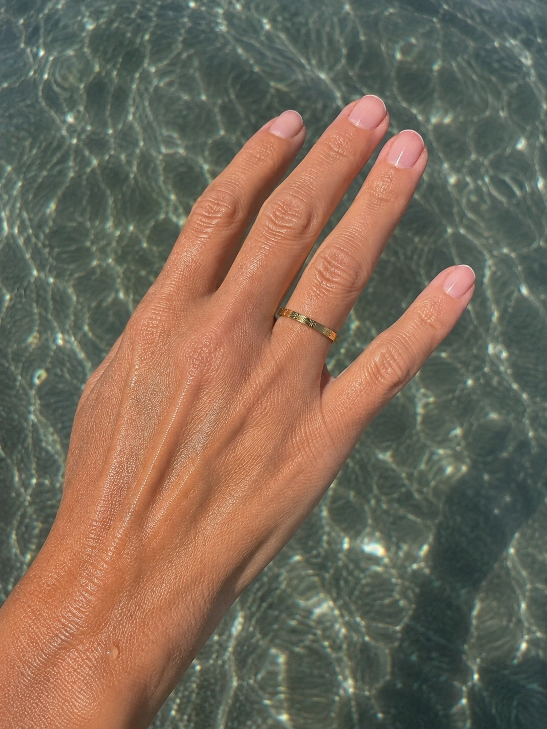 Mila Ring 316L Roestvrij Stalen ring van DLN Jewellery