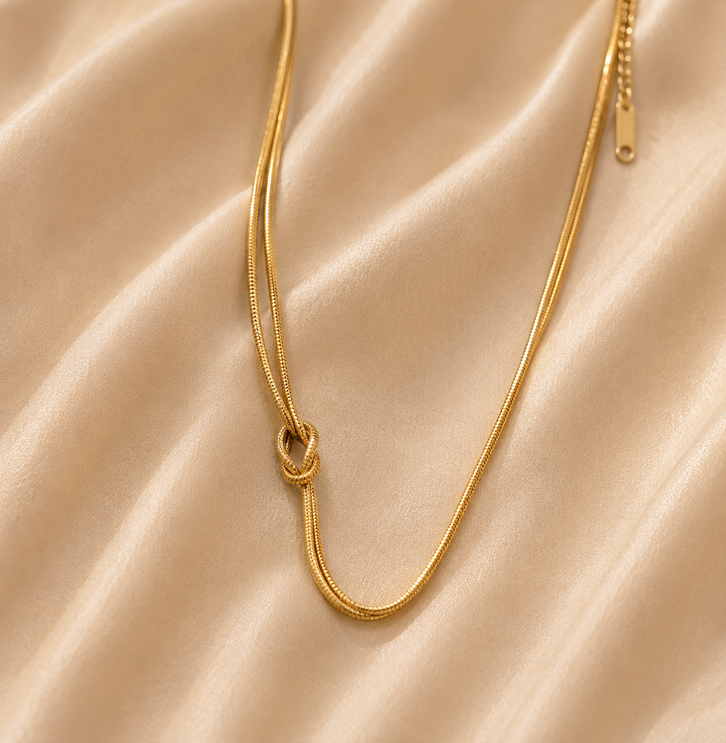 Aurelia Necklace 316L Roestvrij Stalen ketting van DLN Jewellery