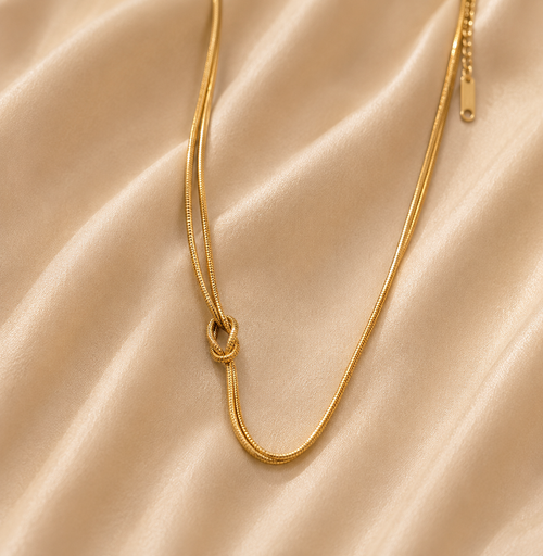 Aurelia Necklace 316L Roestvrij Stalen ketting van DLN Jewellery