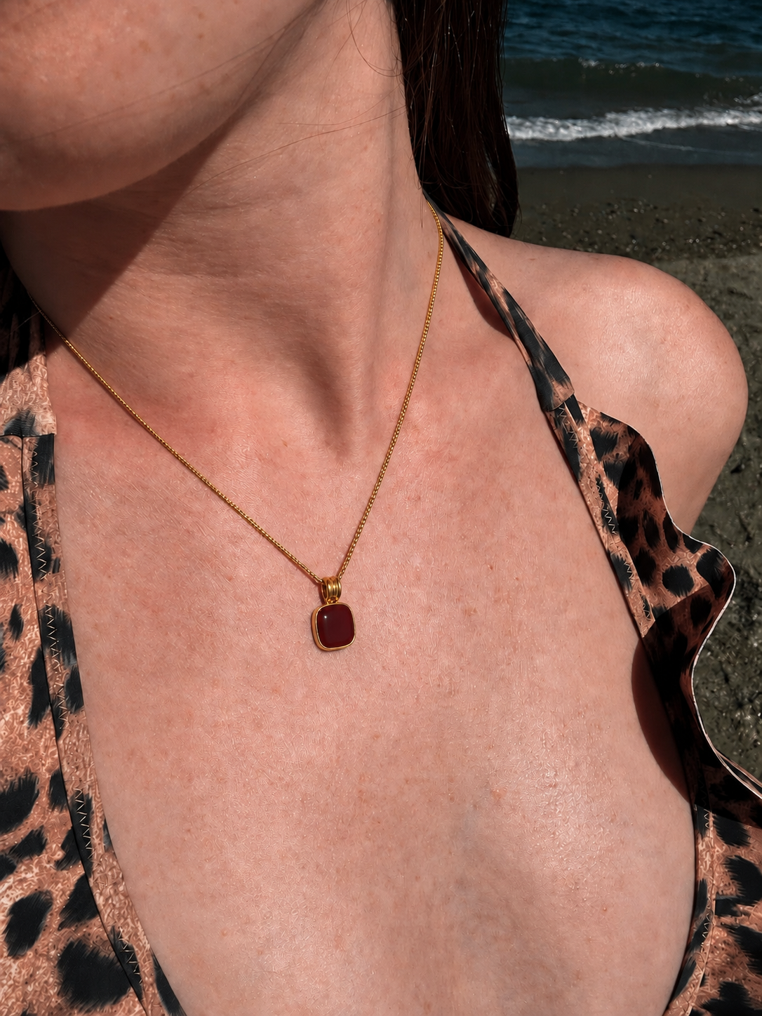 Amara Necklace 316L Roestvrij Stalen ketting van DLN Jewellery