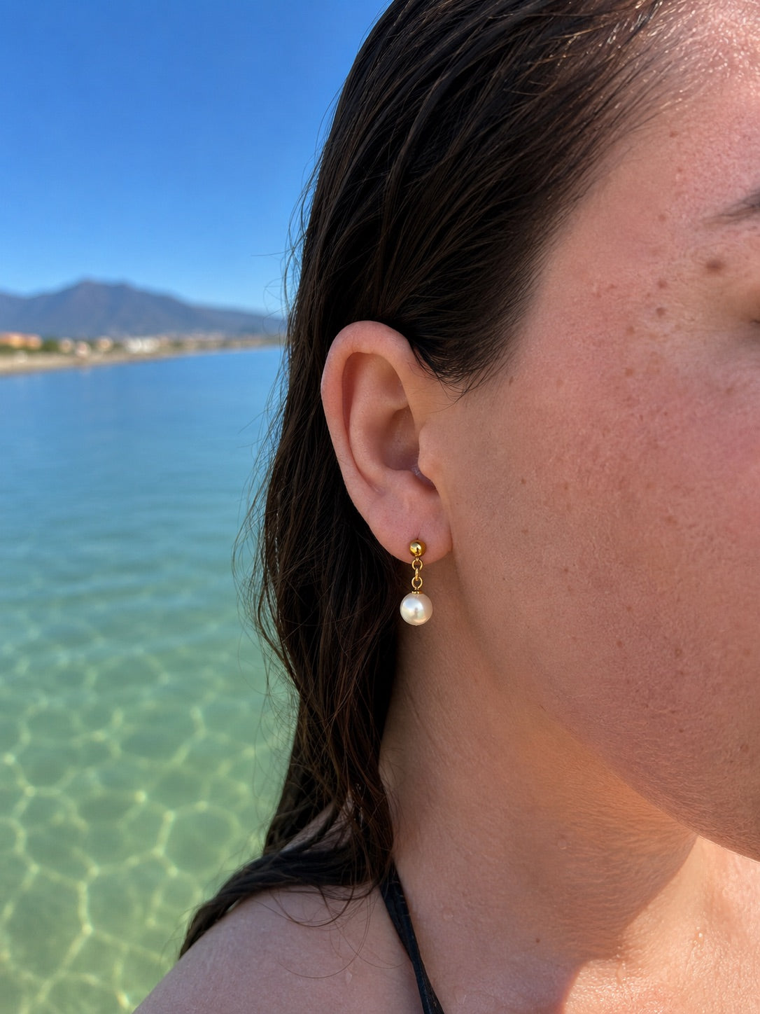 Sofia Earrings 316L Roestvrij Stalen oorbellen van DLN Jewellery
