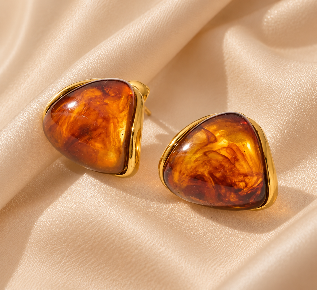Stella Amber Earrings