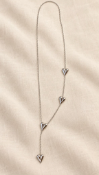 Amoria Necklace silver heart charms product photo