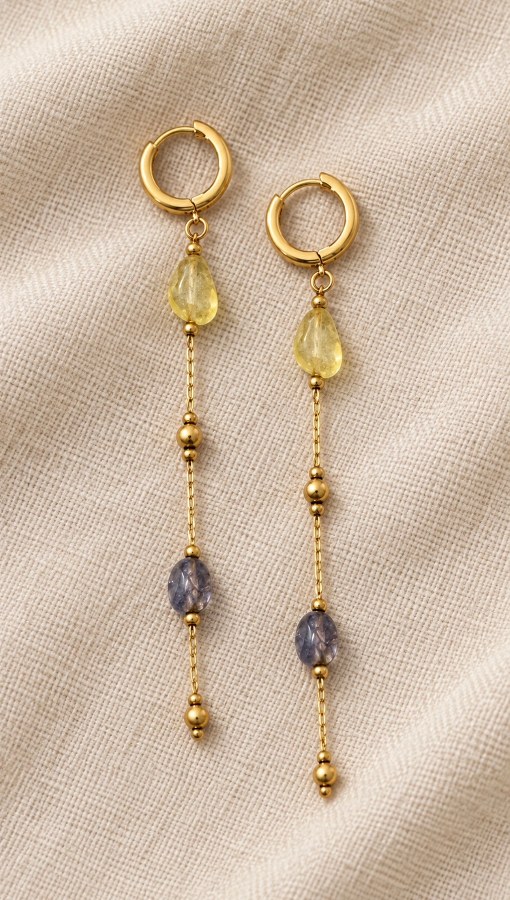 Liora Earrings Yellow Blue product photo