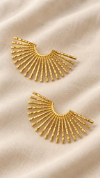 Soleil Earrings Gold - 304 stainless steel earrings